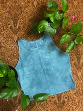 Load image into Gallery viewer, MD/LG Sky Blue Lightweight Hemp Crop Top