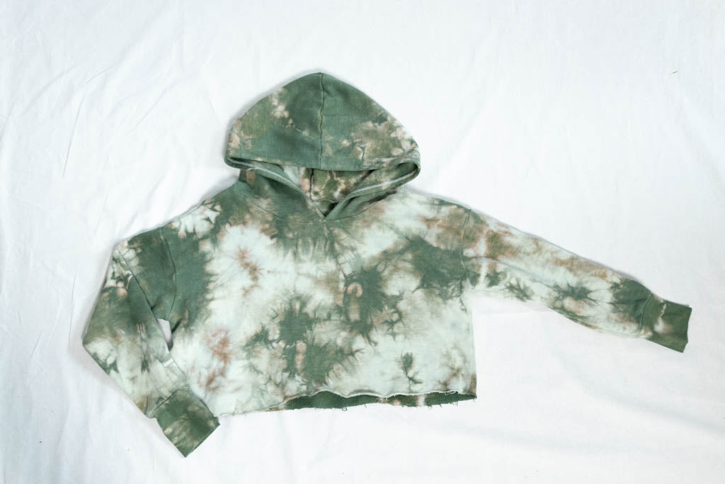 SM Green Marbled Fleece Hoodie