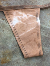 Load image into Gallery viewer, XS/SM Orangey Plant Dyed Hemp Linden Thong
